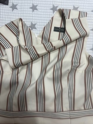 Conjunto Roberto Verino falda y top rayas