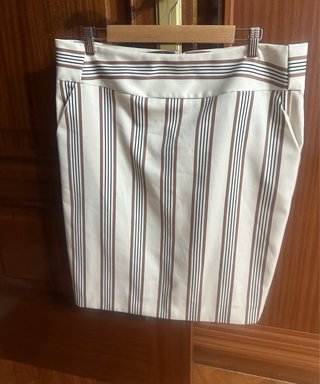 Conjunto Roberto Verino falda y top rayas