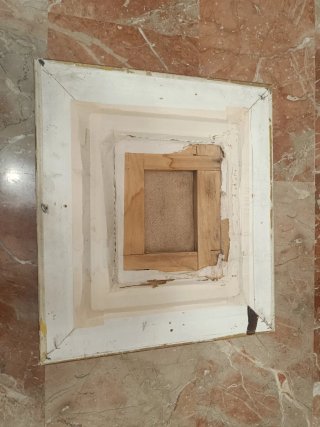 Cuadro clásico madera y tela