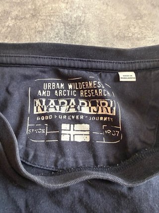 Camiseta Napapijri Azul Marino Talla XXL