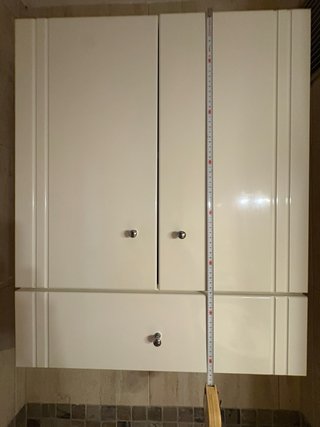 Mueble de baño blanco lacado