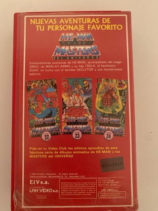 Película VHS He-Man y los Masters del Universo