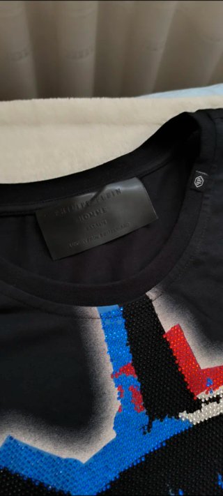Philipp Plein Camiseta Negra Estatua Libertad XL