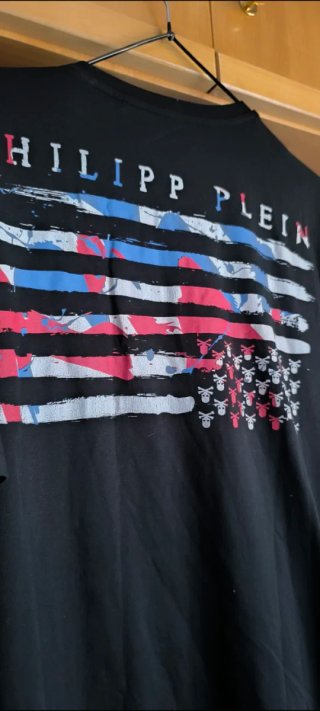 Philipp Plein Camiseta Negra Estatua Libertad XL