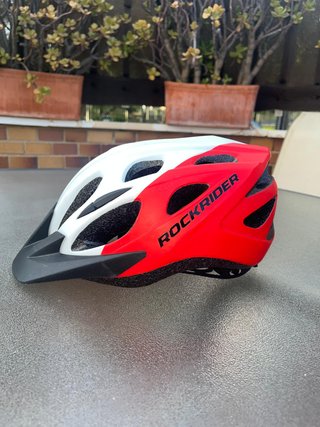 Casco Bicicleta RockRider Blanco