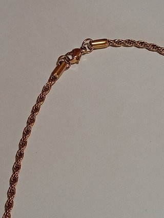 Collar Cruz Chapado Oro 18K Acero Inoxidable