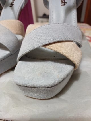 Sandalias Refresh Azul y Rosa Tacon