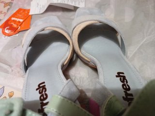 Sandalias Refresh Azul y Rosa Tacon