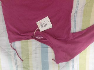 Camiseta rosa manga larga
