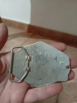 Hebilla American Trucker Plata