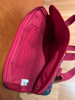 Bolso escolar estampado floral