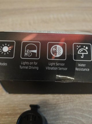 Luz trasera bicicleta USB 4 modos