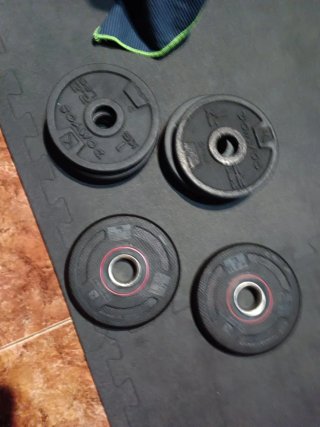 6 Pesas Decathlon 1kg.2 de 1.25kg nuevos