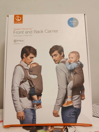 Mochila Portabebés Stokke Azul/Gris