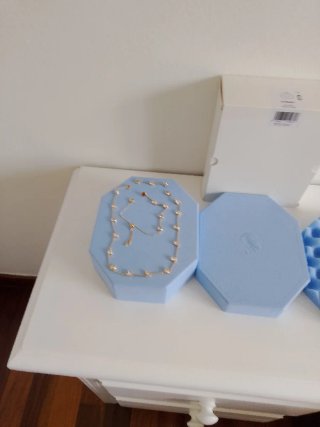 Gargantilla y pulsera Swarovski dorada