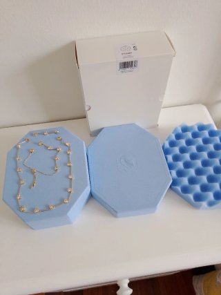 Gargantilla y pulsera Swarovski dorada