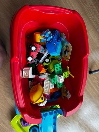 Vagón Mega Bloks con piezas extra