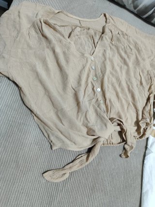 Conjunto Vestido Anudado y Sobrecamisa