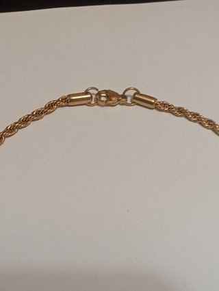 Collar Chapa Chapado Oro 18K Acero Inoxidable