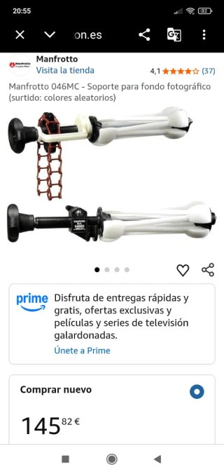 Soporte para fondo fotográfico
