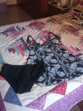 Tankini estampado hojas