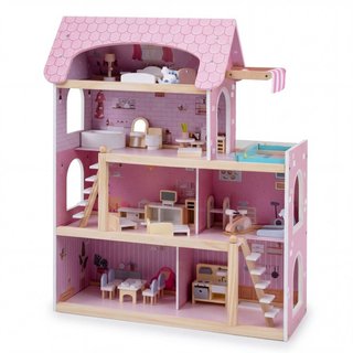 Casa de juguetes para niños DIY con 33 piezas de m