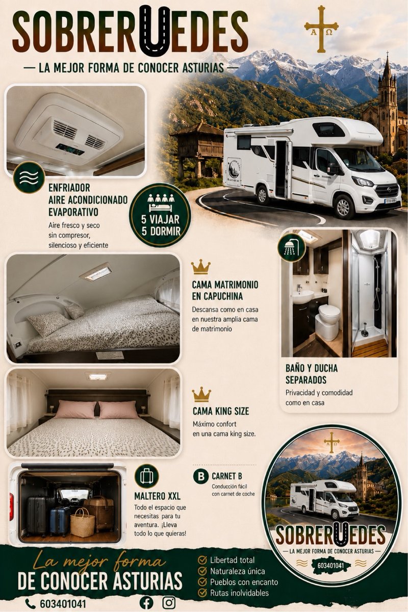 autocaravana asturias aeropuerto - foto 1