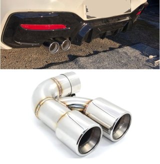 Cola de escape doble acero inoxidable BMW