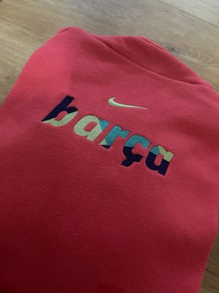 Sudadera Nike Barça Azul y Rosa
