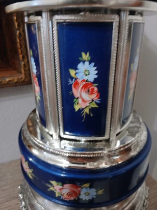 Carillon portasigarette vintage decorato