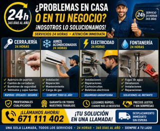 Servicios técnicos de todo tipo de mantenimiento.