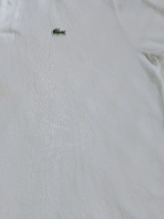 Polo Lacoste Blanco Talla XL