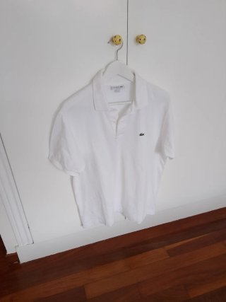 Polo Lacoste Blanco Talla XL