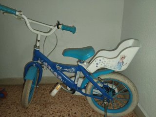 Bicicleta Frozen Niña Azul