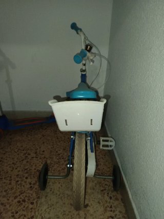 Bicicleta Frozen Niña Azul