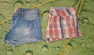 Pack T40, BSK, Sikro19  shorts tejano y de cuadros