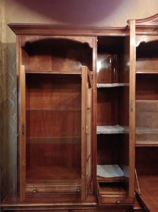 Mueble de Salón Clásico en Madera de Raíz