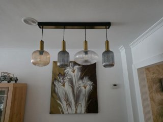 Lámparas de comedor colgantes de cristal