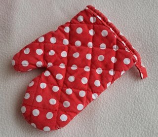 Gorro y manopla cocina infantil lunares