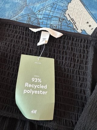 Vestido negro H&M nuevo con etiqueta