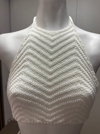 Top Halter Calado Blanco - Brownie