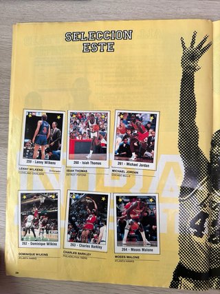 Álbum Panini NBA 89 Jordan Magic Bird Barkley