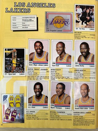 Álbum Panini NBA 89 Jordan Magic Bird Barkley