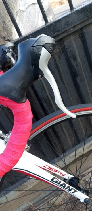Bicicleta Giant Defy Blanca y Roja