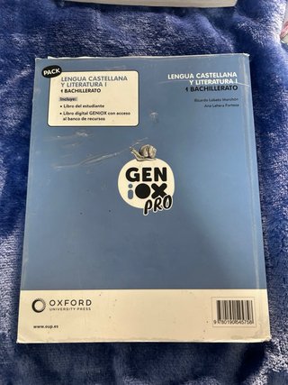 Lengua castellana y literatura I. Libro del est...