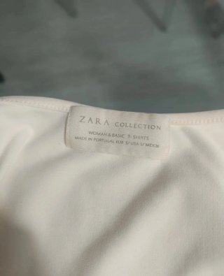 ZARA (S) Blusa y camiseta beige