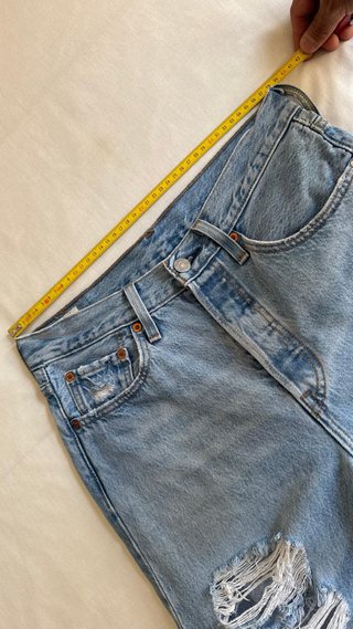 Levi's 501 S Vaqueros Roturas Mujer Azul Clar W 27