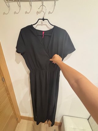 Vestido negro largo ligero