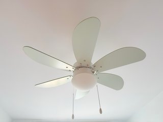 Ventilador de techo infantil blanco/ verde claro