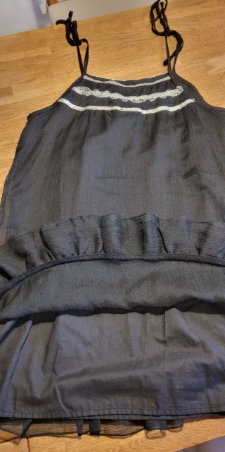 Vestido negro con encaje